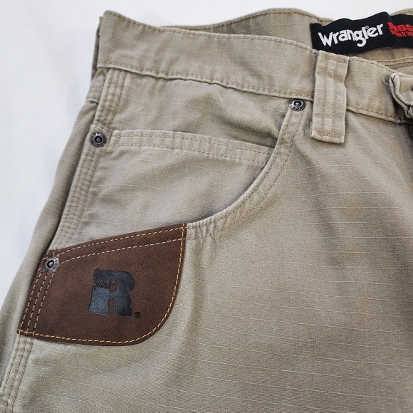 Wrangler Riggs Workwear Men's Khaki Carpenter Pants Straight Leg, sz 30x30 - Picture 9 of 16